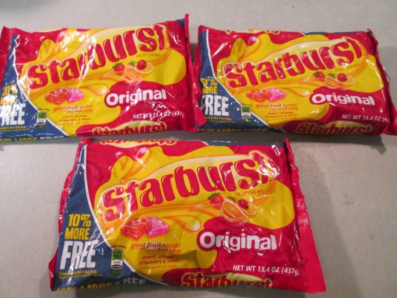 lot 255 image: 3 Bags of Starburst Original Best b...