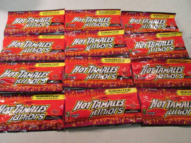 lot 256 image: 12 Bags of Hot Tamales Juniors Best...