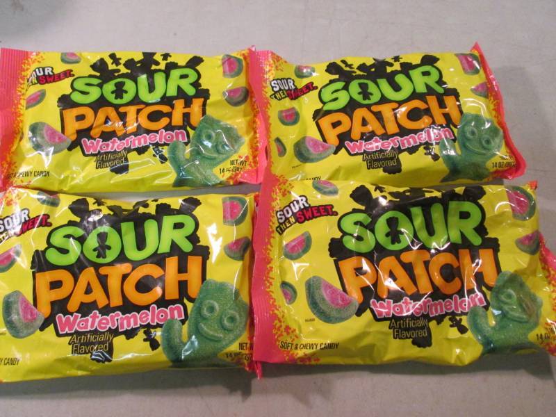 lot 281 image: 4 Bags of Sour Patch Watermelon Can...