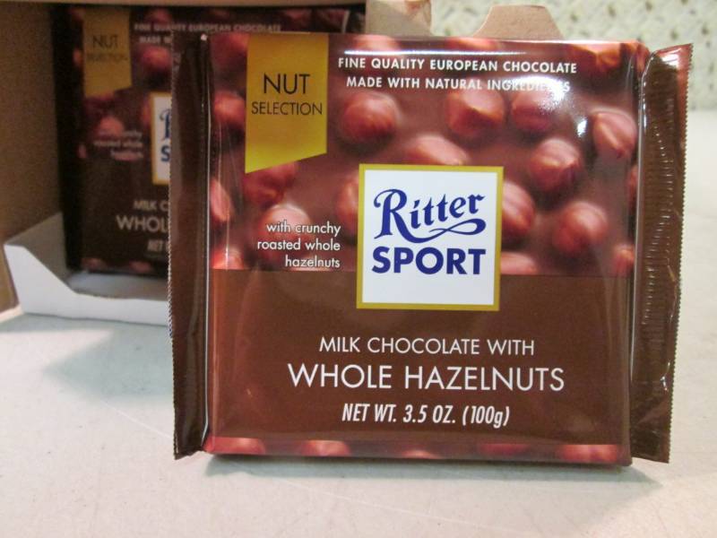 lot 300 image: Box of 10 Ritter Sport Milk Chocola...