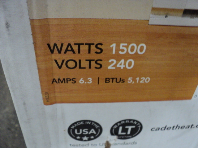 Cadet Electric Baseboard Heater 72...