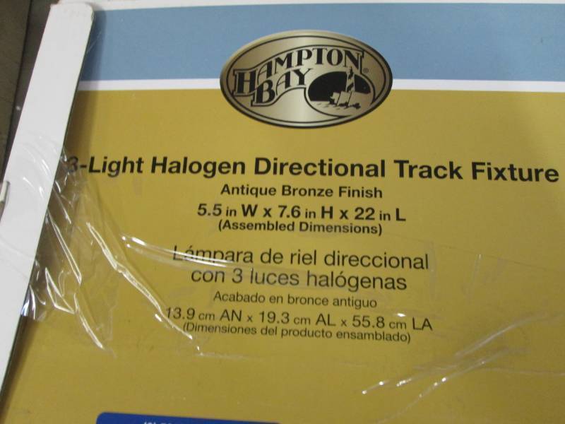 Hampton Bay 3-Light Antique Bronze ...