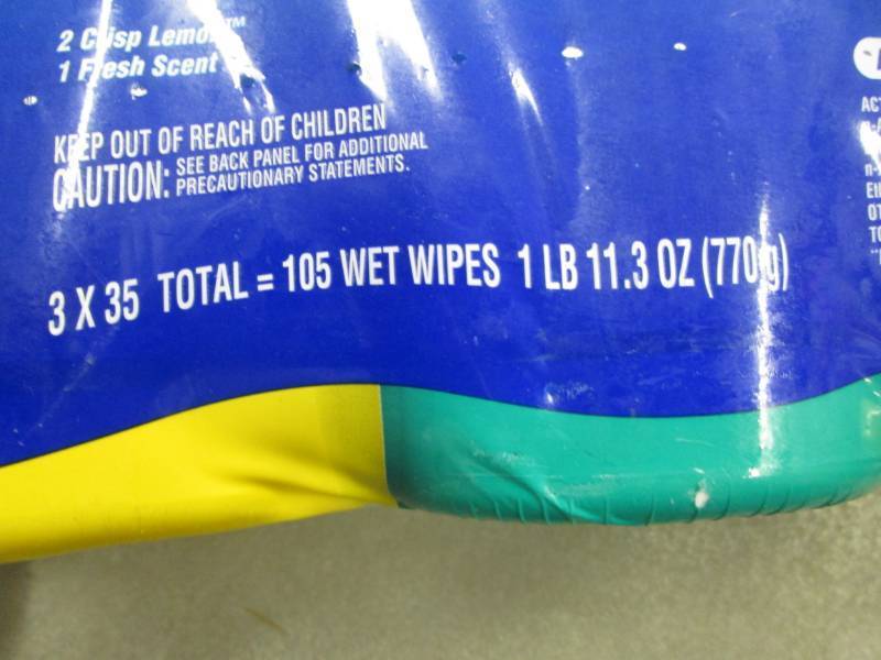 2 - 3pks Clorox Premoistened Disin...