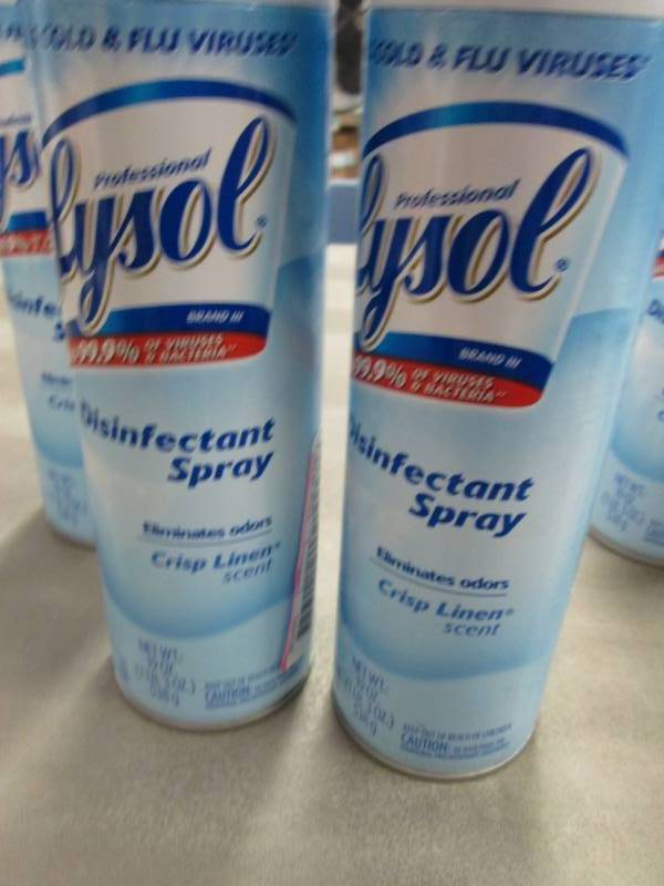 3 Cans Lysol Disinfectant Spray...