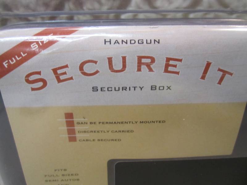 Full Size Handgun Secure It Metal S...