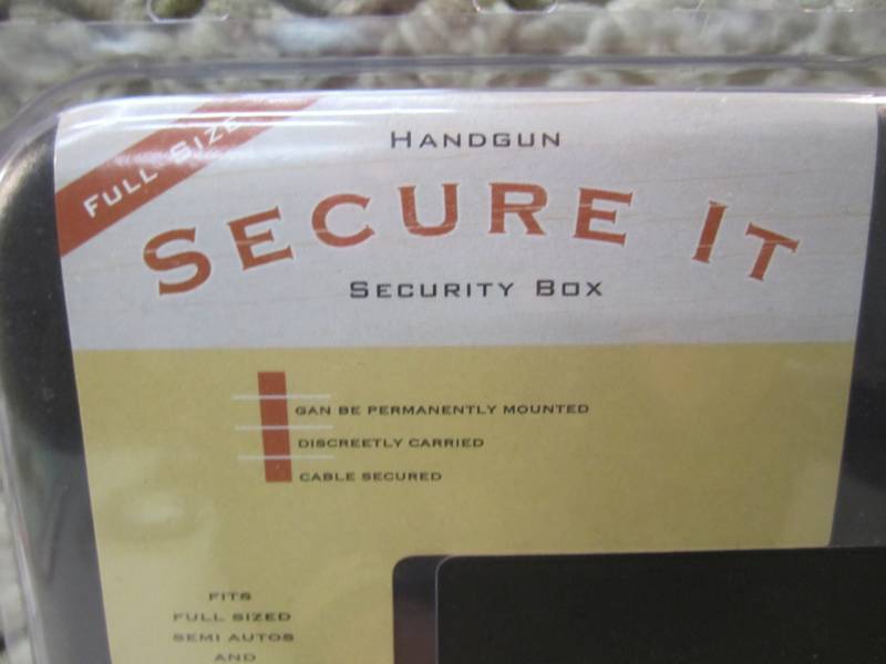 Full Size Handgun Secure It Metal S...