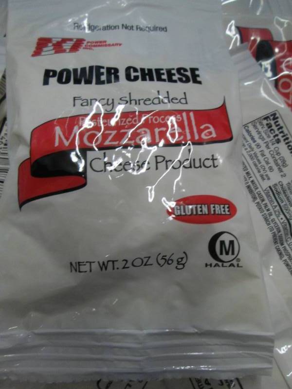 Case of 2 oz Power Cheese Shredded ...