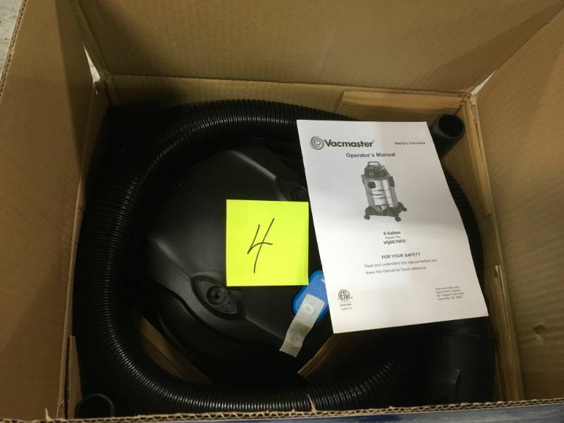 Vacmaster 6-gal. Stainless Steel WetDry Vac with Blower Function  open box in like new condition
