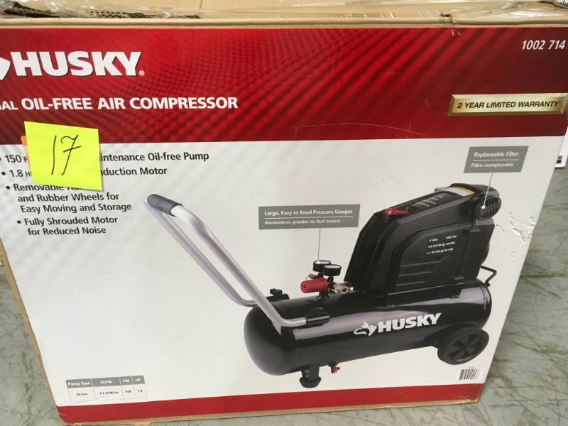 Husky 8G 150 PSI Hotdog Air Compressor USED in good condition