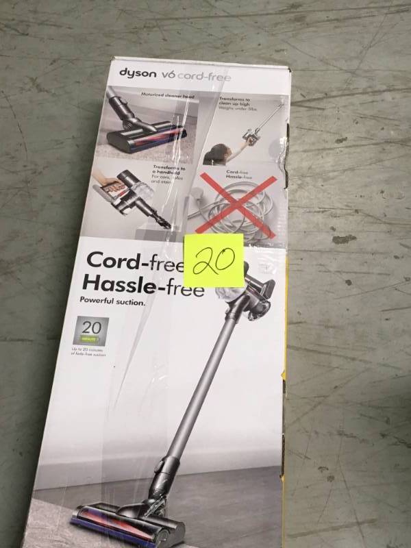 Dyson V6 Cordless Stick Vacuum  open box in like new condition
