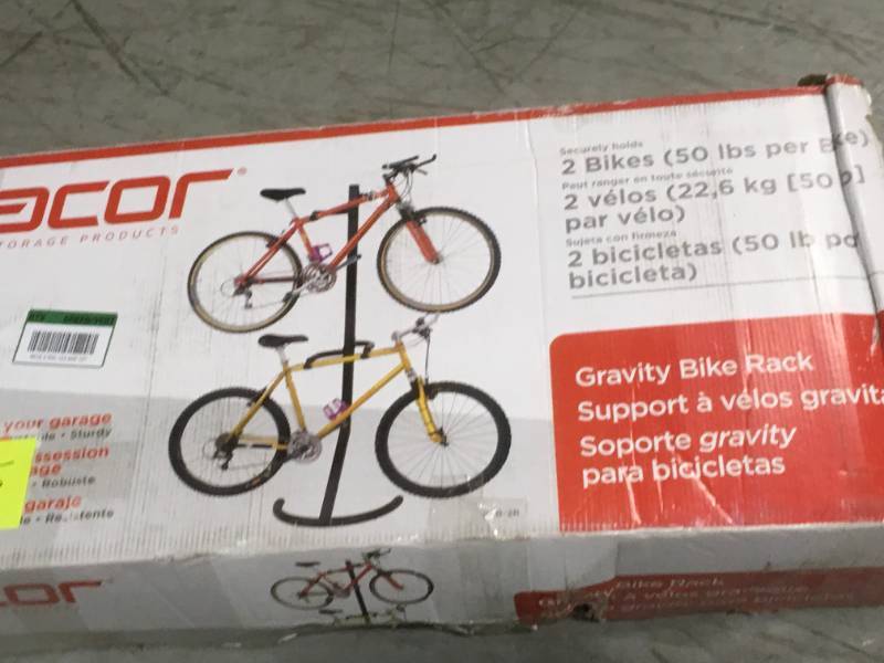 Racor 2-Bike Gravity Freestanding Storage Rack not used