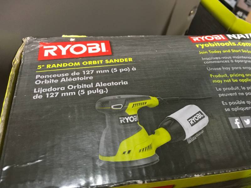 Ryobi 18-Volt ONE Cordless 5 in. Random Orbit Sander (Tool-Only) USED in good condition