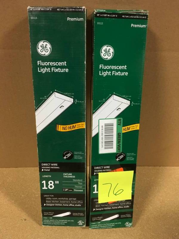 Lot of 2 - 18 Light Fixtures in like new condition