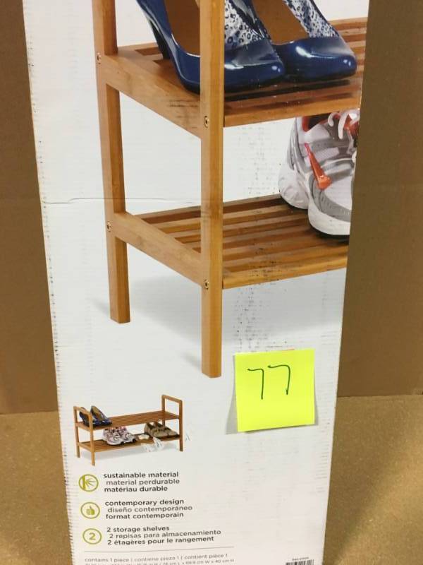 Neat Freak Bamboo Shoe rack not used