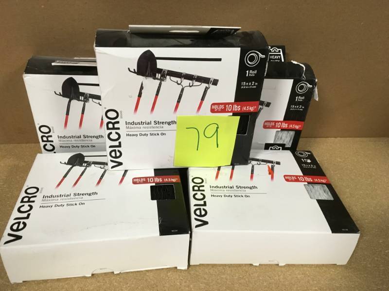 Lot of 5 Rolls of Velcro industrial strenght