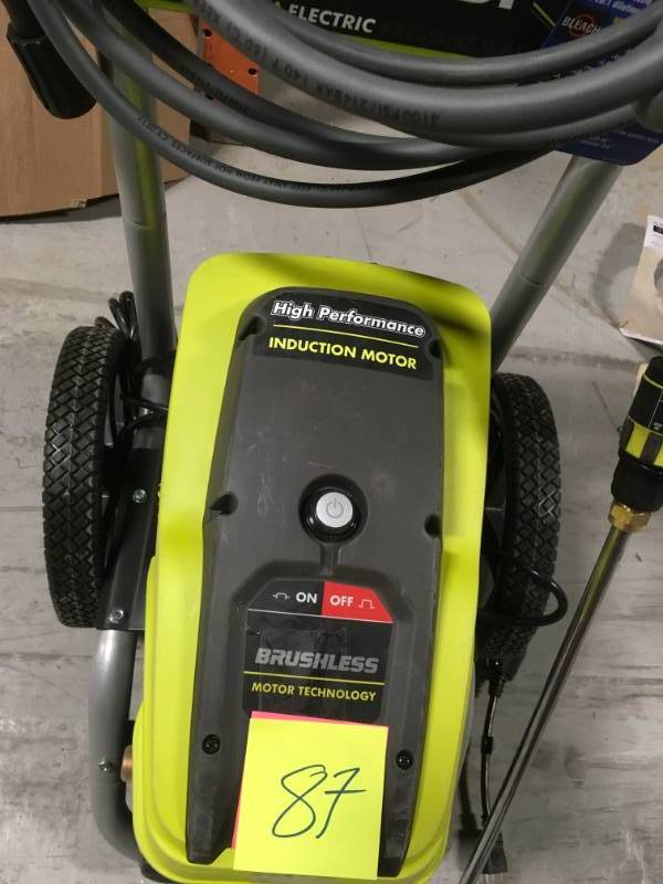 Ryobi  2,300 PSI 1.2 GPM High Performance Electric Pressure Washer  used in working conditions