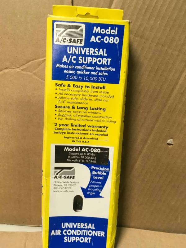AC-Safe Universal Light-Duty Air Conditioner Support open box in like new condition