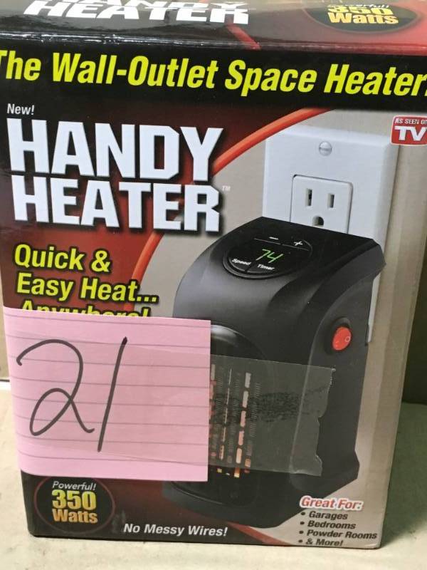 As Seen On TV Handy Heater open box in like new condition