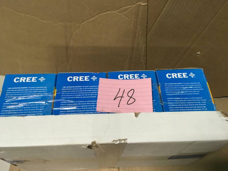 Cree 65W Equivalent Soft White (2700K) BR30 Dimmable LED Light Bulb (3-Pack) QTY 4 not used