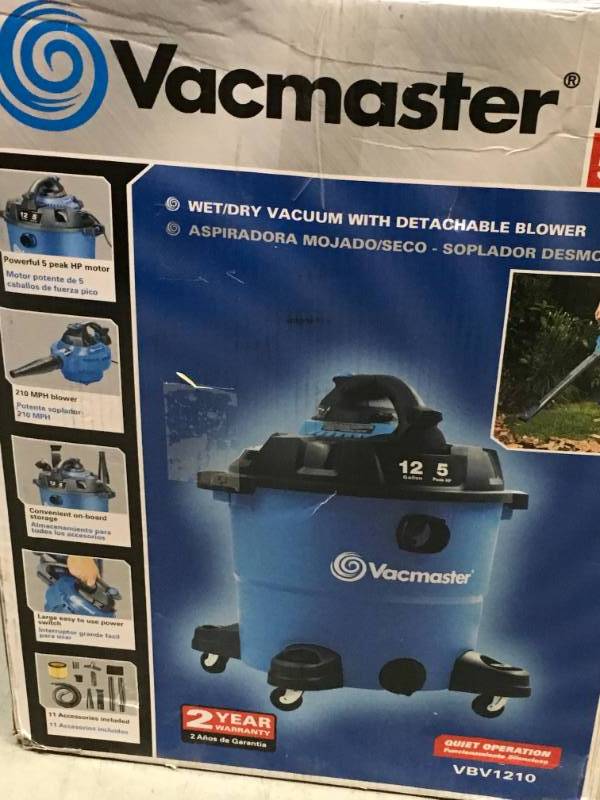 Vacmaster 12-gal. WetDry Vacuum with Detachable Blower USED in good condition