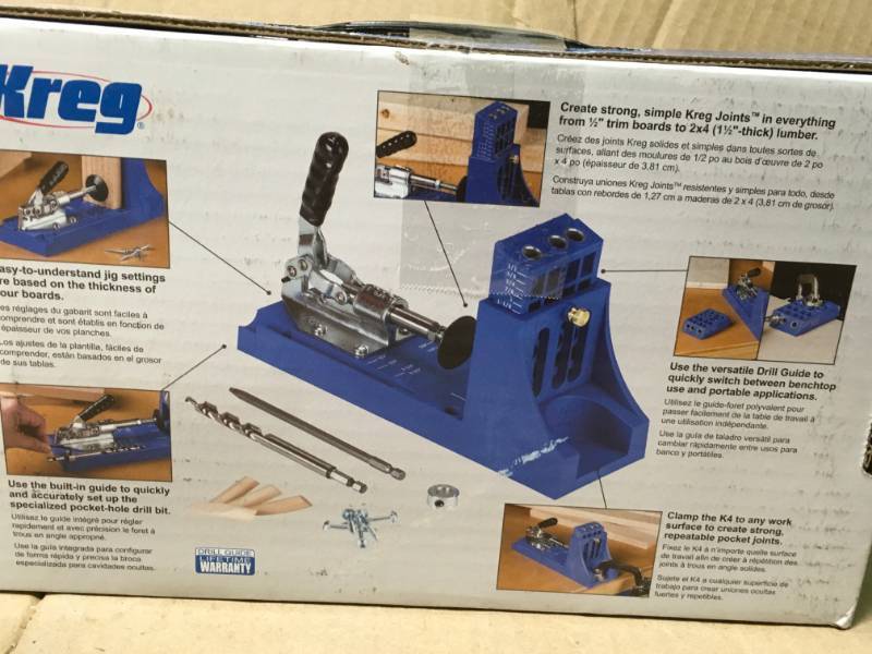 Kreg K4 Pocket-Hole System open box in like new condition