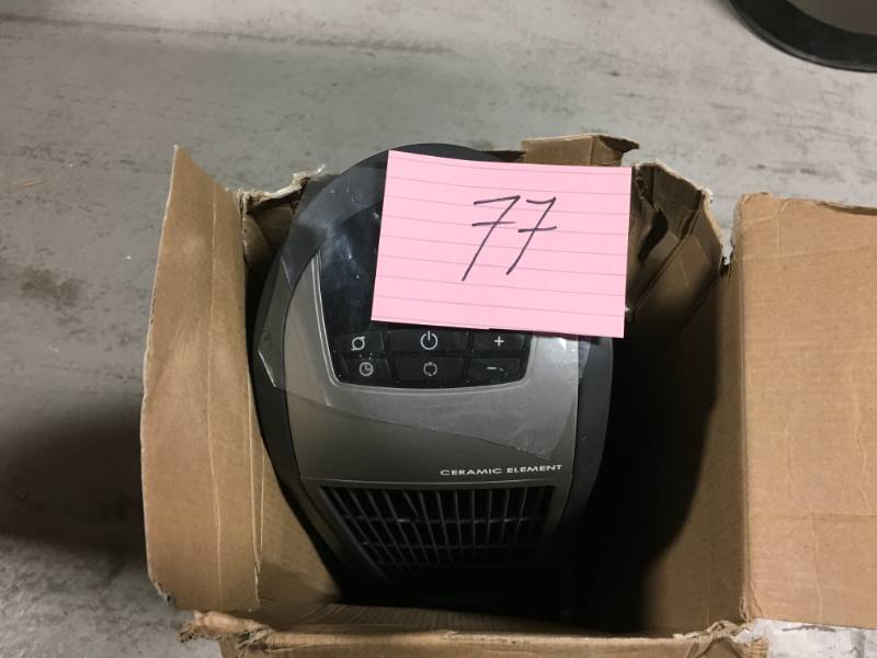 Lasko 23 in. 1,500-Watt Digital Ceramic Tower Heater open box in like new condition