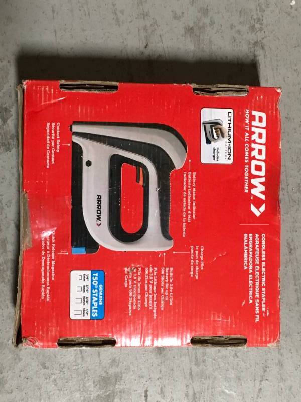 Arrow Fastener Cordless Electric Staple Gun in good condition