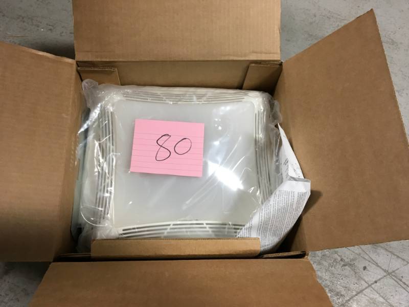 NuTone 50 CFM Ceiling Bathroom Exhaust Fan with Light open box in good condition
