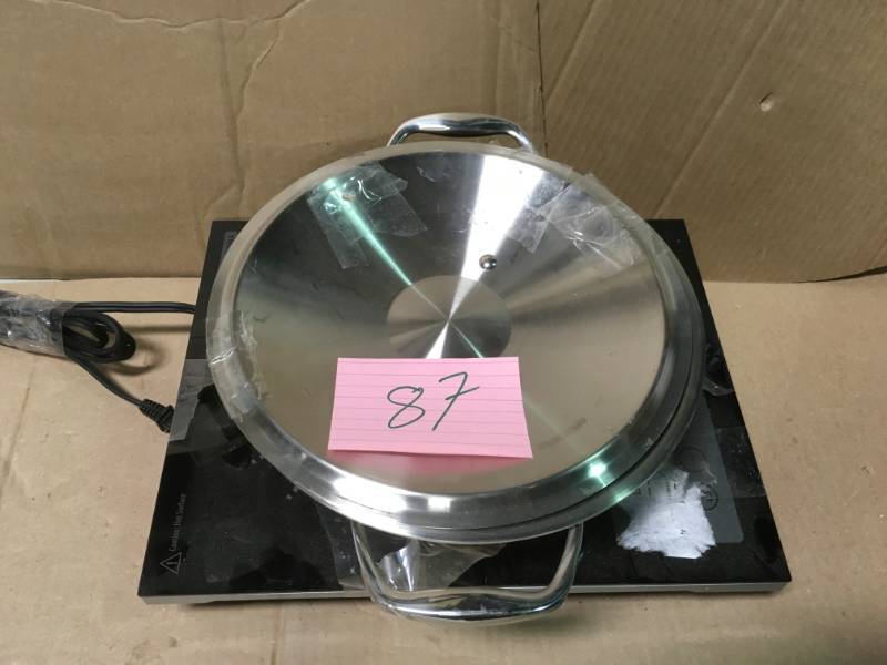 ELECTRIC BURNER WITH PAN in good condition