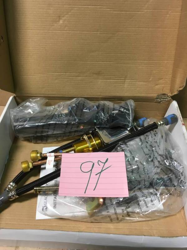 Glacier Bay Adelyn 8 in. Widespread 2-Handle High-Arc Bathroom Faucet in Chrome open box in like new condition