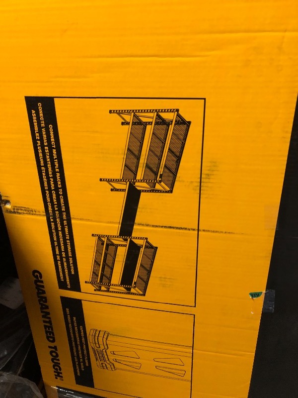 DEWALT  72 in. H x 77 in. W x 24 in. D 4-Shelf SteelLaminate Expandable Industrial Storage Rack Unit in Yellow  not used