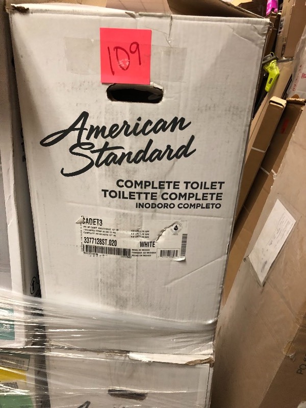 American Standard  Cadet 3 Tall Height Complete 2-Piece 1.28 GPF Single Flush Round Toilet in White with Slow Close Seat  not used