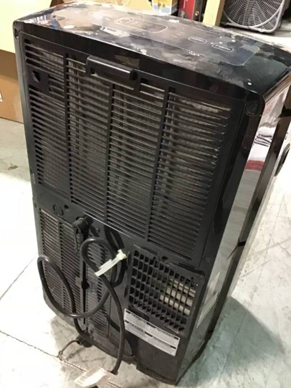 lot 11 image: LG Electronics 14,000 BTU (8,000 BTU,DOE), 115-Volt Portable AC w Dehumidifier Function and LCD Remote in Graphite USED in good condition