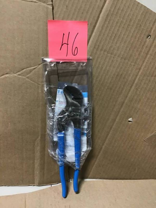lot 46 image: Channellock 9-12 in. Tongue and Groove Plier open box in like new condition