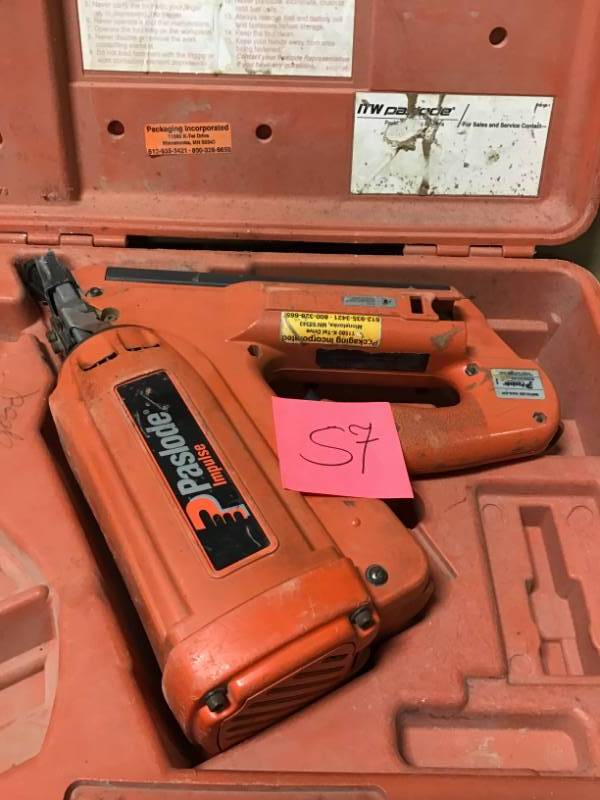 lot 57 image: Paslode Impulse Nailer USED tool only not tested