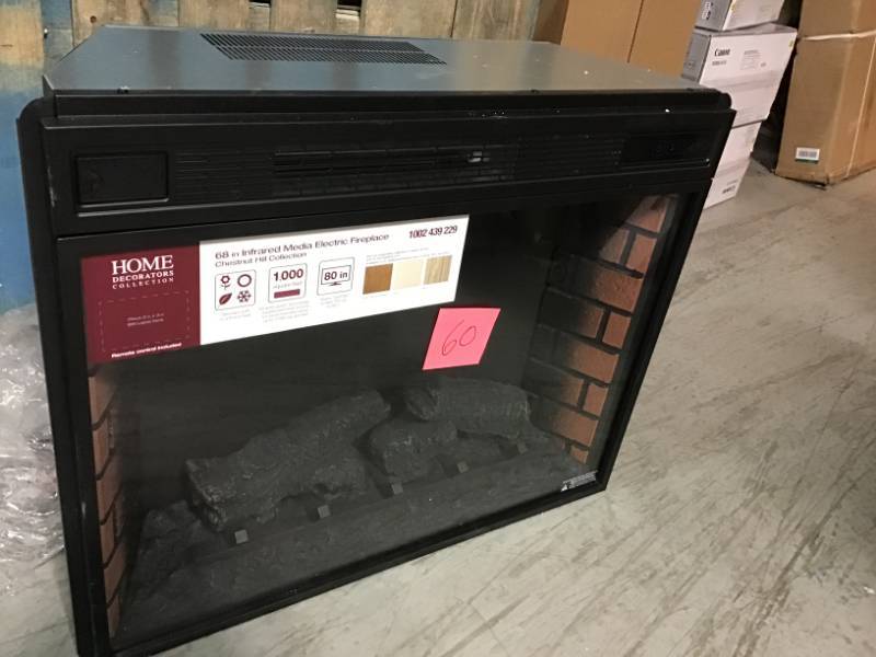 lot 60 image: Home Decorators Collection Fireplace. Insert for  Chestnut Hill 68 in Fireplace. Insert only