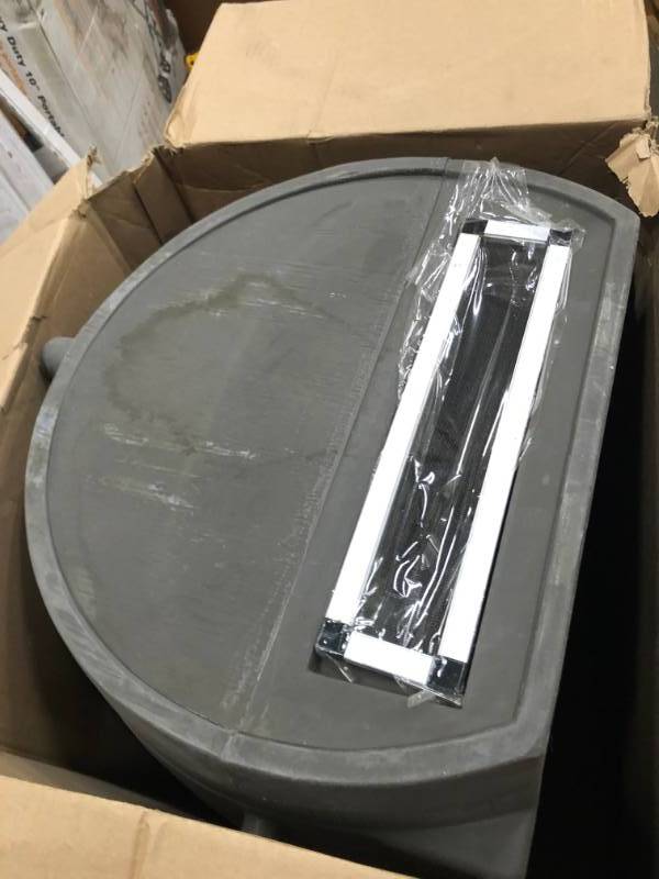 lot 95 image: RTS Home Accents  50 Gal. Eco Rain Barrel with Plastic Spigot IN GOOD CONDITIONS