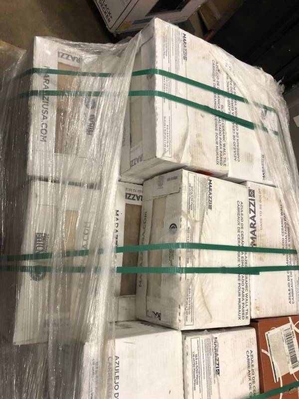 lot 96 image: MARAZZI Eclectic Vintage Timeworn Oak 6 in. x 6 in. Ceramic Wall Tile (12.5 sq. ft.  Case) PALLET 20 CASES not used