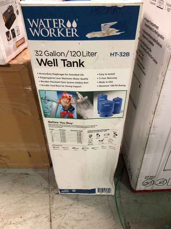 lot 106 image: Water Worker  32 Gal. Pressurized Well Tank IN GOOD CONDITIONS