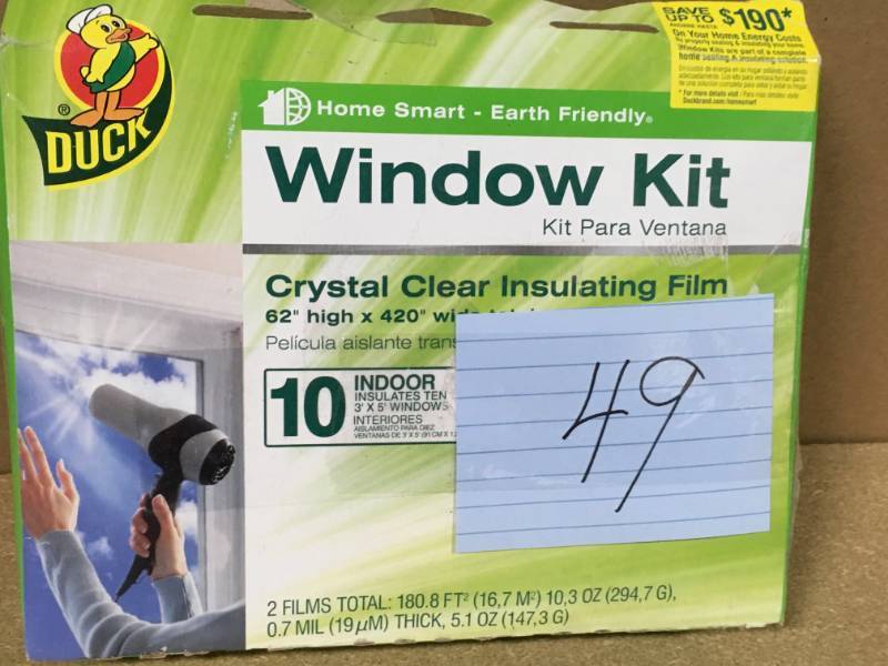 lot 49 image: Duck 62 in. x 420 in. Crystal Clear Window Kit Shrink Film (10-Pack) not used