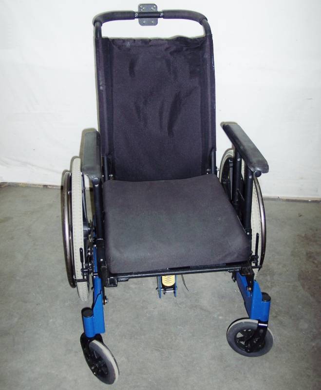 lot 2 image: WOW MSRP $2500 PDG Bentley Manual Tilt In Space 16 Wheelchair (Footrests NOT Included) - Great Condition
