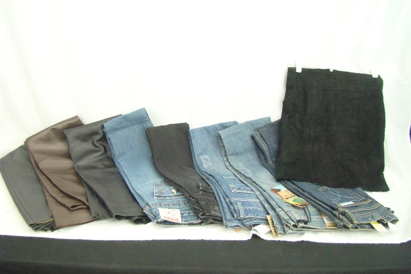 lot 27 image: Lot of New with Tags etc. Womens Designer Jeans, Leather Pants, etc.