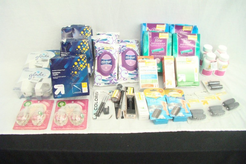 lot 43 image: Lot of New Womens Feminine Products, Medicine and Make-up