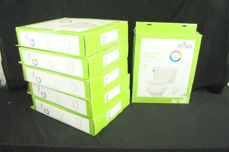 lot 66 image: 6 New in Box Nova Toilet Seat Elevators