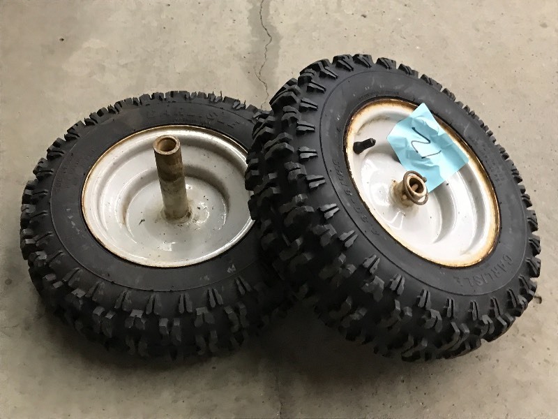 lot 12 image: (2) Snow Blower Tires