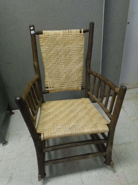 Old Hickory Wooden Rocking Chair 2 January Consignment Sale K Bid