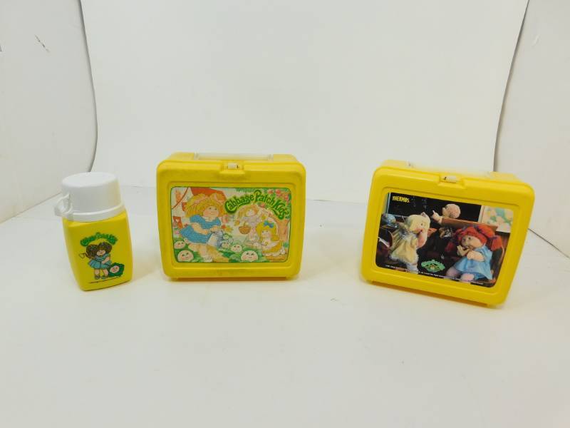lot 26 image: Two Cabbage Patch Lunch Pails & Thermoses -(1983)