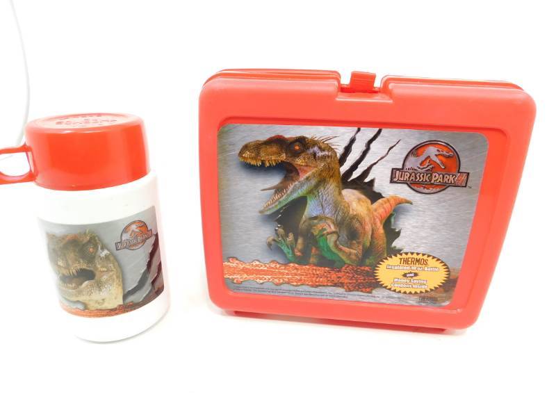 lot 34 image: Jurassic Park Lunch Pail & Insulated Thermos
