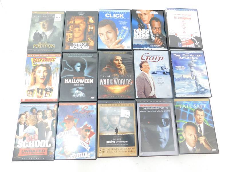 lot 61 image: Fifteen DVDs