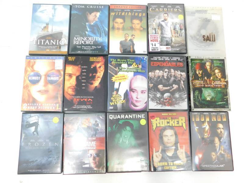 lot 65 image: Fifteen DVDs